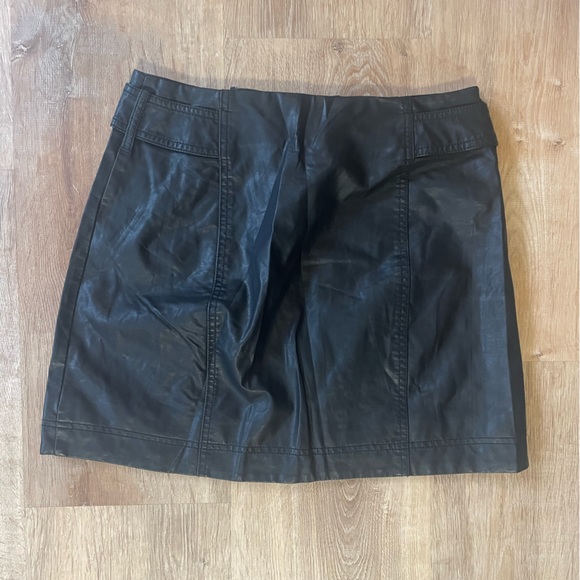 Free People Faux Leather Mini Skirt - Picture 5 of 7